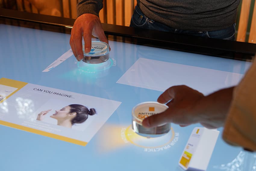 Table tangible - surface interactive