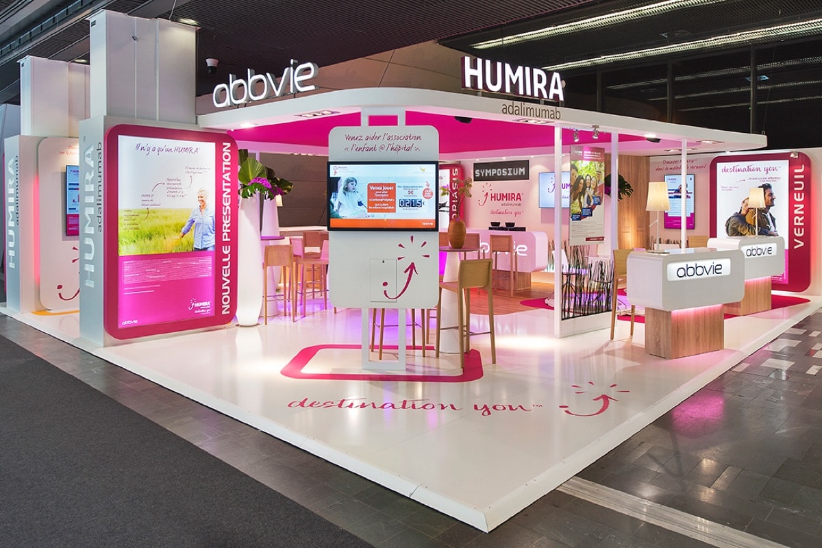 Stand Abbvie · JDP, signé The Good Experience
