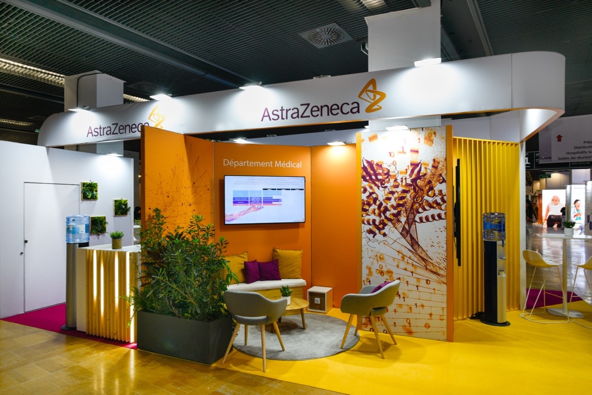 Stand Astrazeneca · SFD, signé The Good Experience