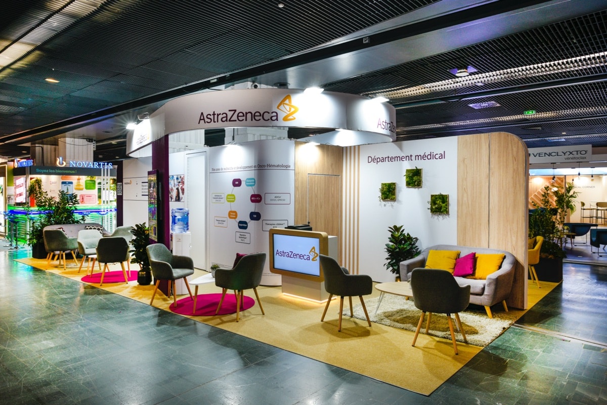 Stand Astrazeneca · SFH, signé The Good Experience