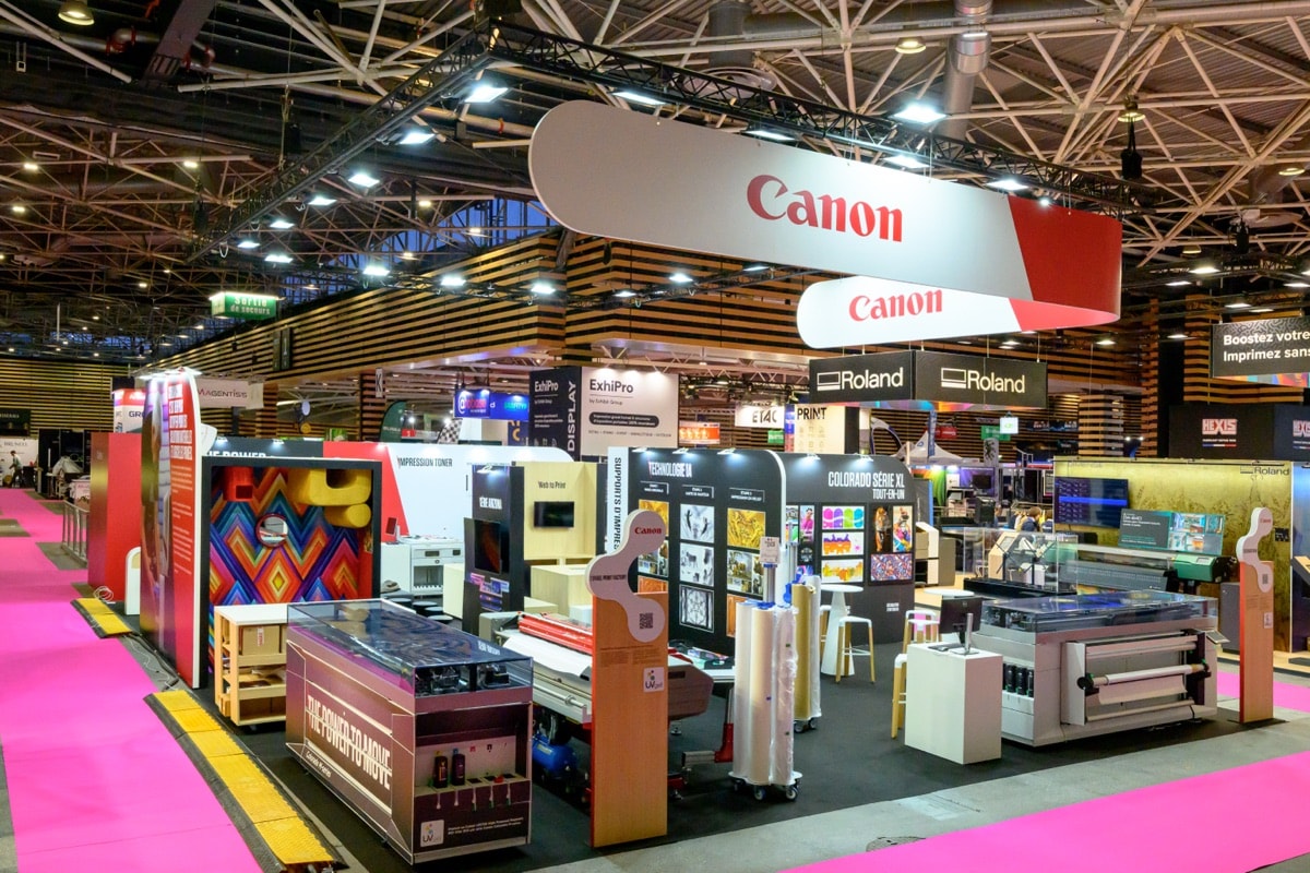Stand Canon · C!PRINT, signé The Good Experience