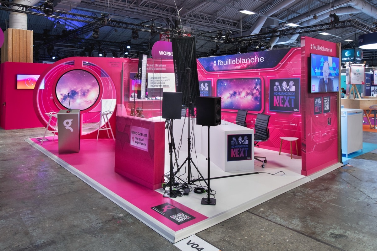 Stand Feuille blanche · Vivatech, signé The Good Experience