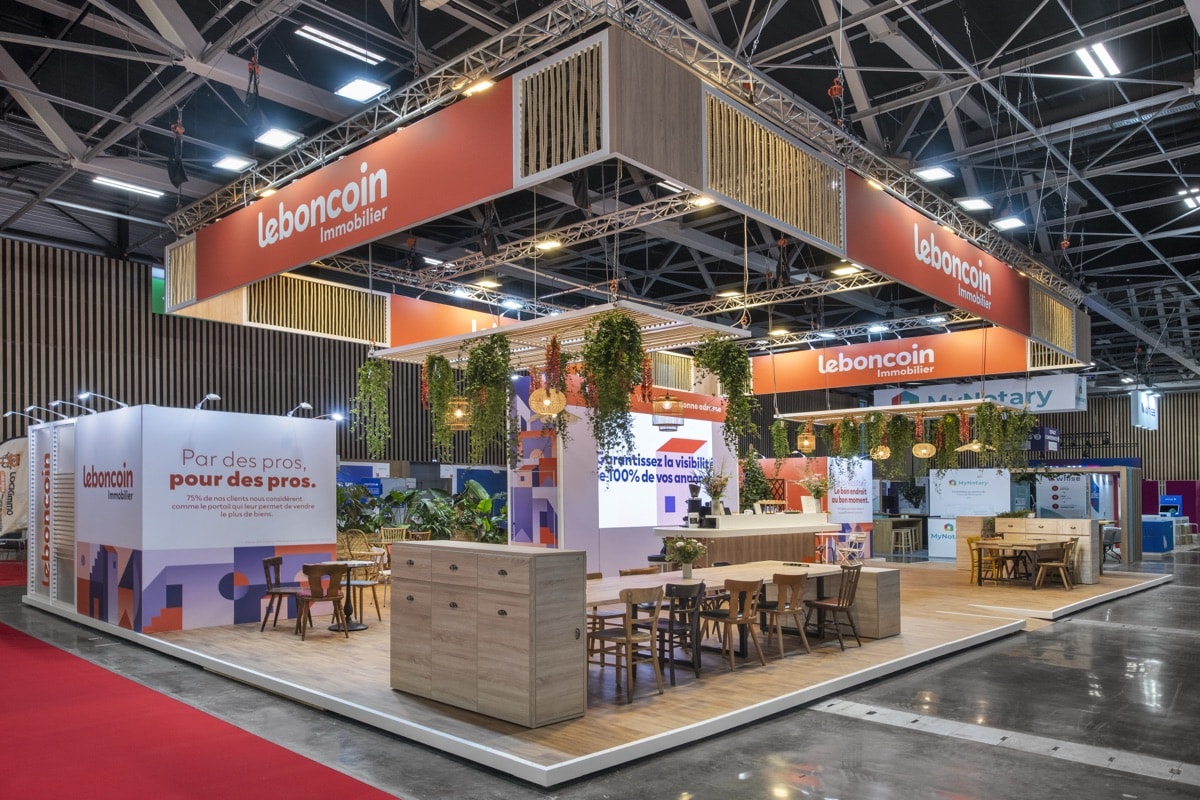 Stand leboncoin immo · RENT, signé The Good Experience