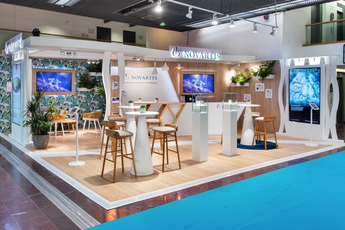 Stand Novartis · CFA, signé The Good Experience