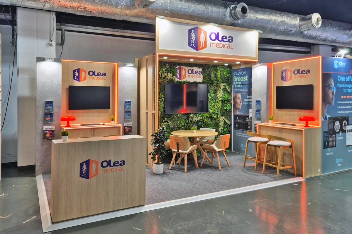 Stand Olea Medical · ECR, signé The Good Experience
