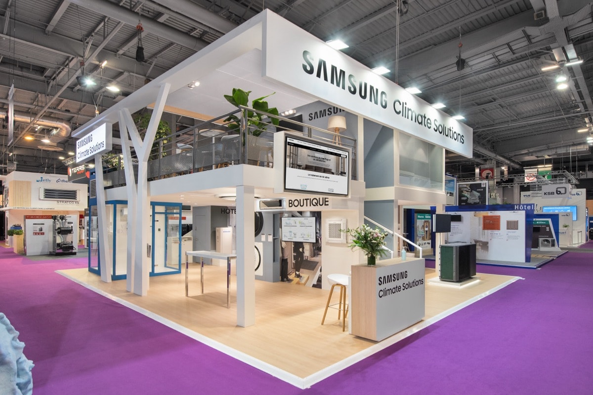 Stand Samsung · Interclima, signé The Good Experience