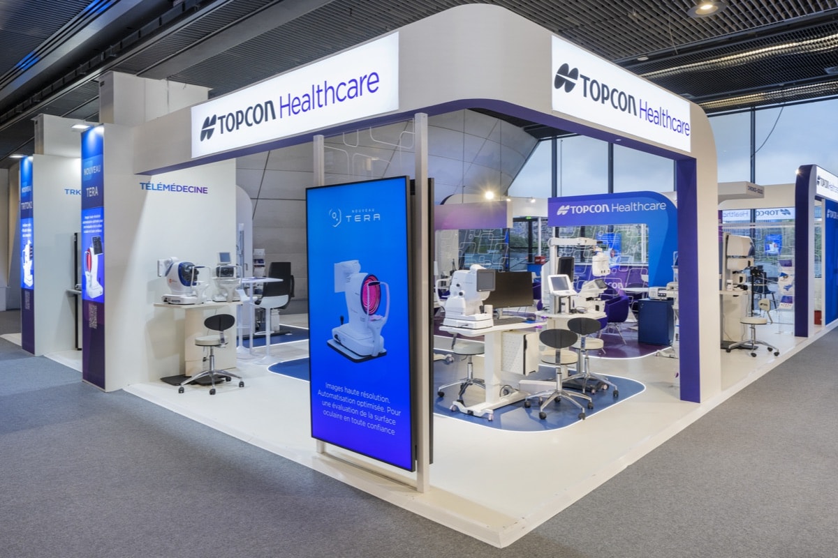 Stand Topcon · SFO, signé The Good Experience