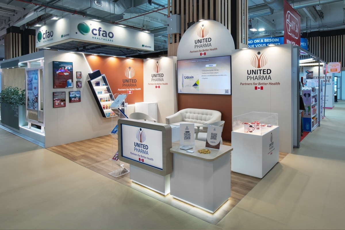 Stand United Pharma · PharmagoraPlus, signé The Good Experience