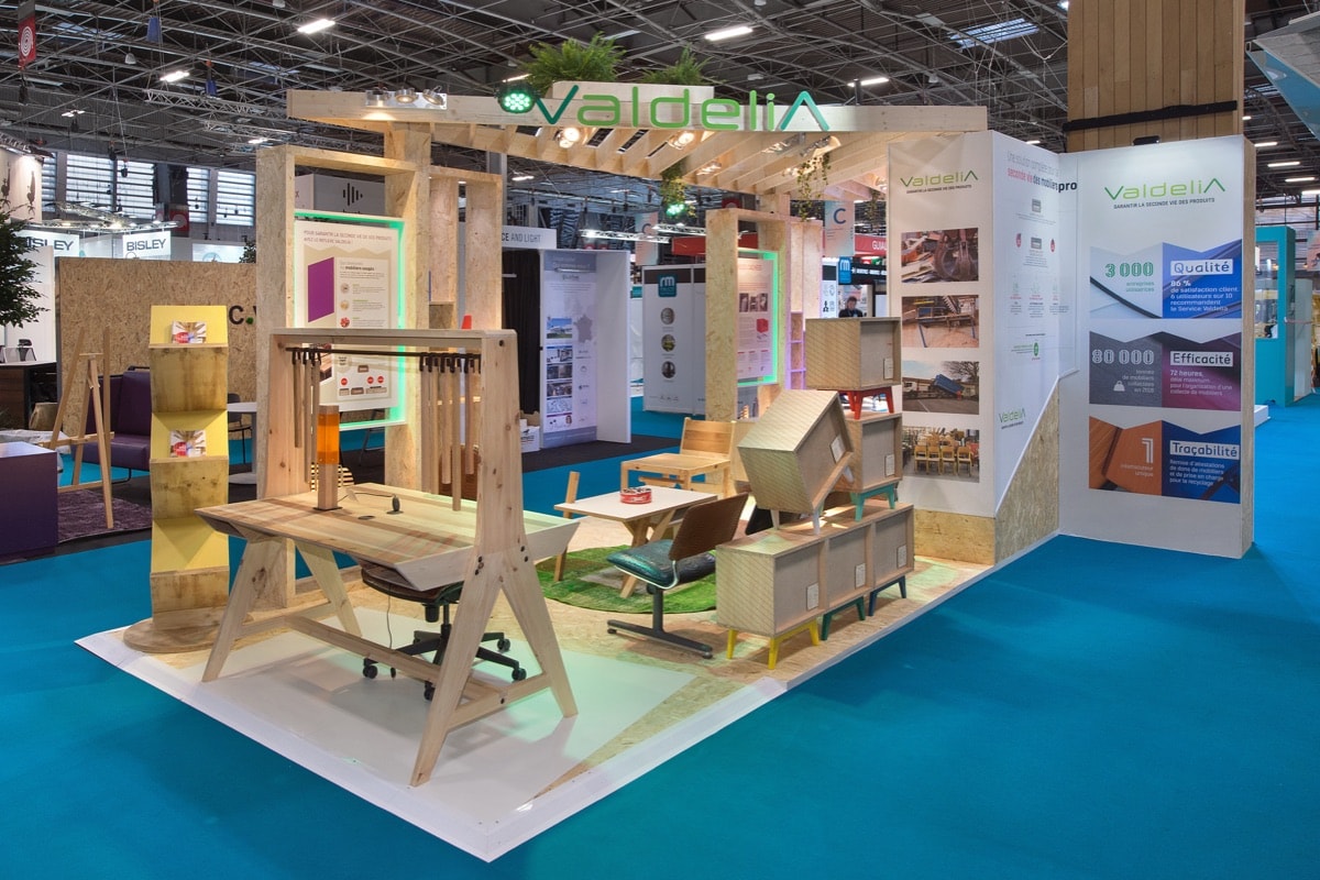 Stand Valdelia · Workspace, signé The Good Experience