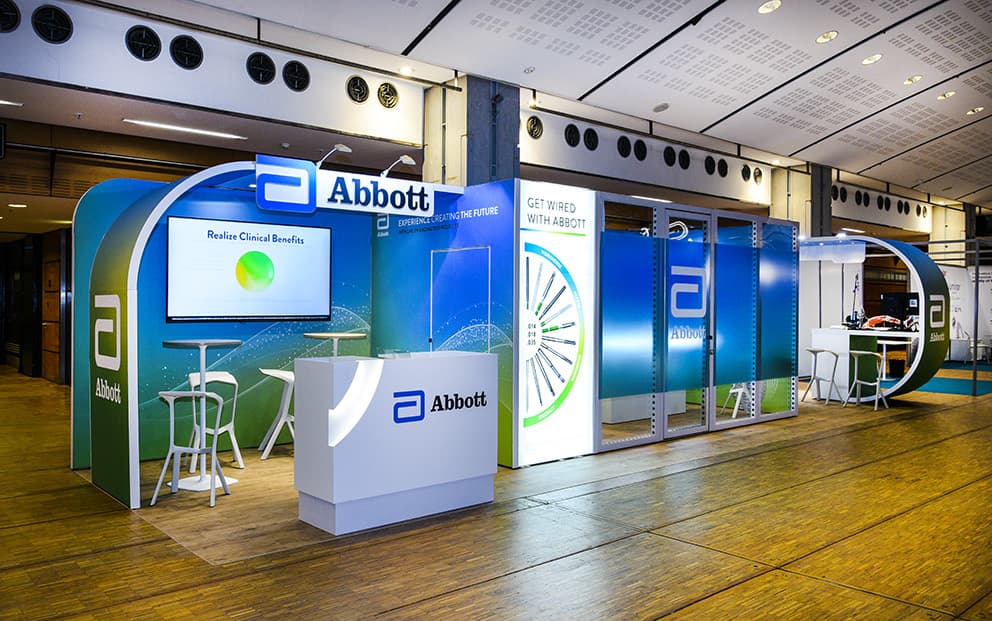 Stand modulaire Abbott conçu par The Good Experience