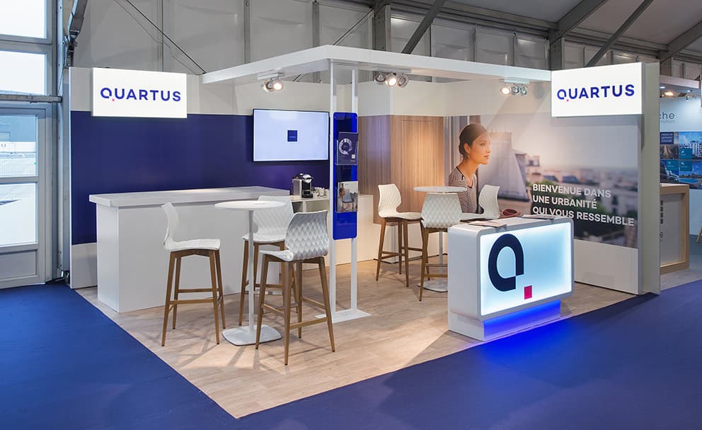 Stand modulaire Quartus conçu par The Good Experience